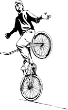 Trick bicycle picture